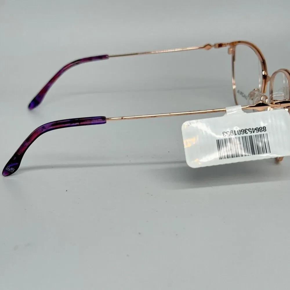BCBGMAXAZRIA Henley‎ Purple Rose Gold EYEGLASSES FRAME 54-15-135mm H13517